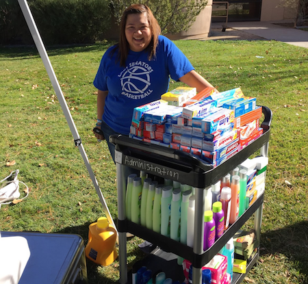 Mia Brozovich Hygiene Kits for the Homeless Children.