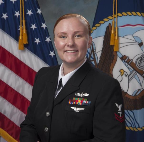 Navy Petty Officer 2nd Class Jacqueline Holman.