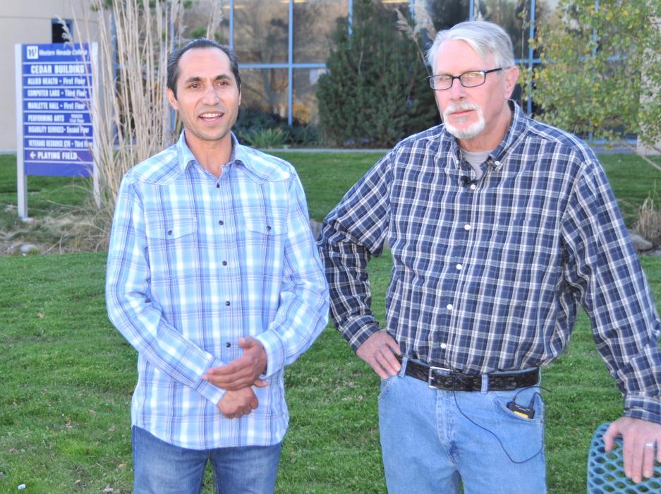 Shafiullah Nasratzada, left, and retired U.S. Lt. Col. John Strahan have built on a friendship that started in Afghanistan.
