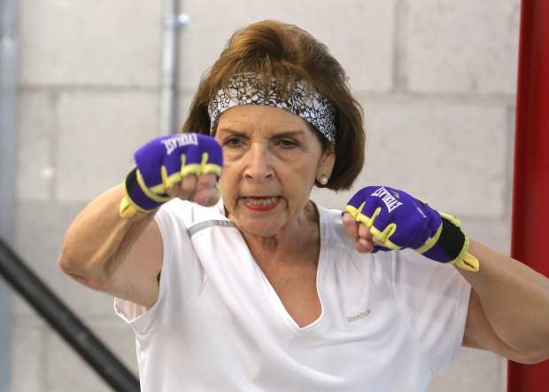 Gloria Navarro, photos courtesy Rocking Steady Boxing of Northern Nevada.