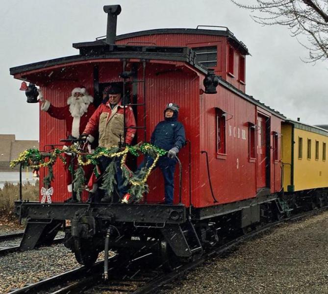 Santa Train arrives this weekend and next weekend at the Nevada Railroad Museum in Carson City.