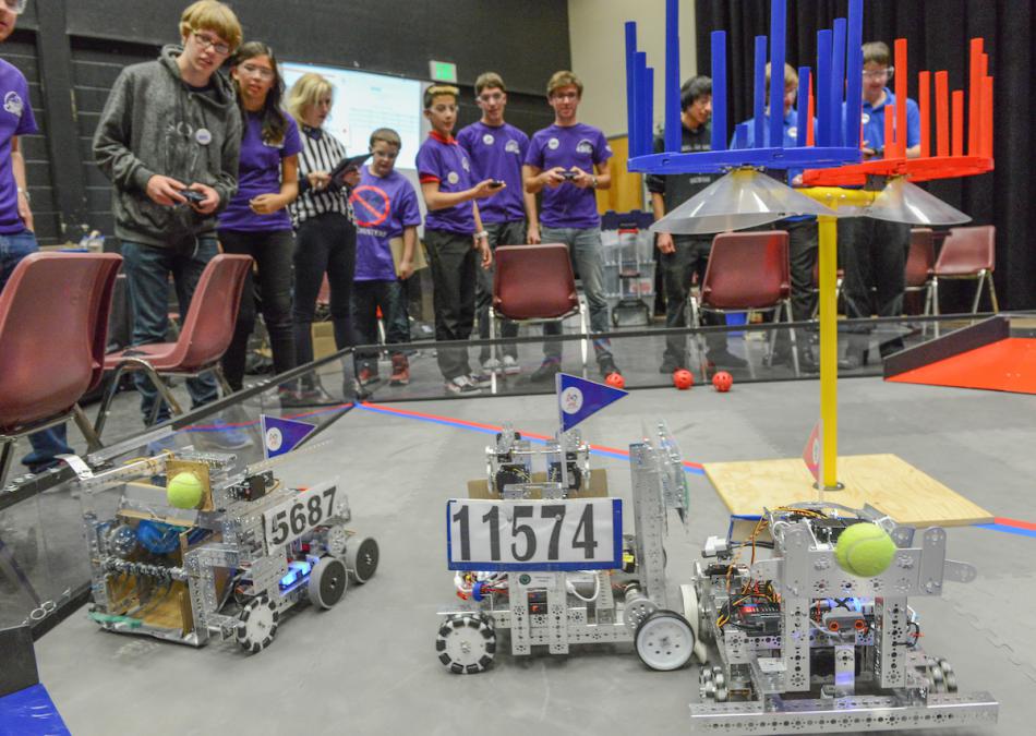 Students compete in the FIRST Tech Challenge on Wednesday, Dec. 14 at Western Nevada College in Carson City.