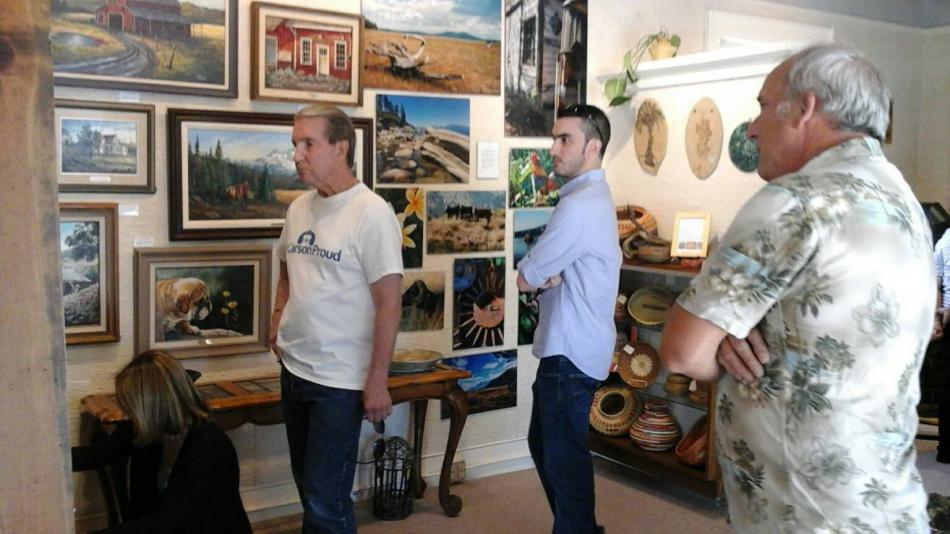 Photo courtesy Robin McGregor. Inside the gallery at Carson City Art Gallery and Pottery.