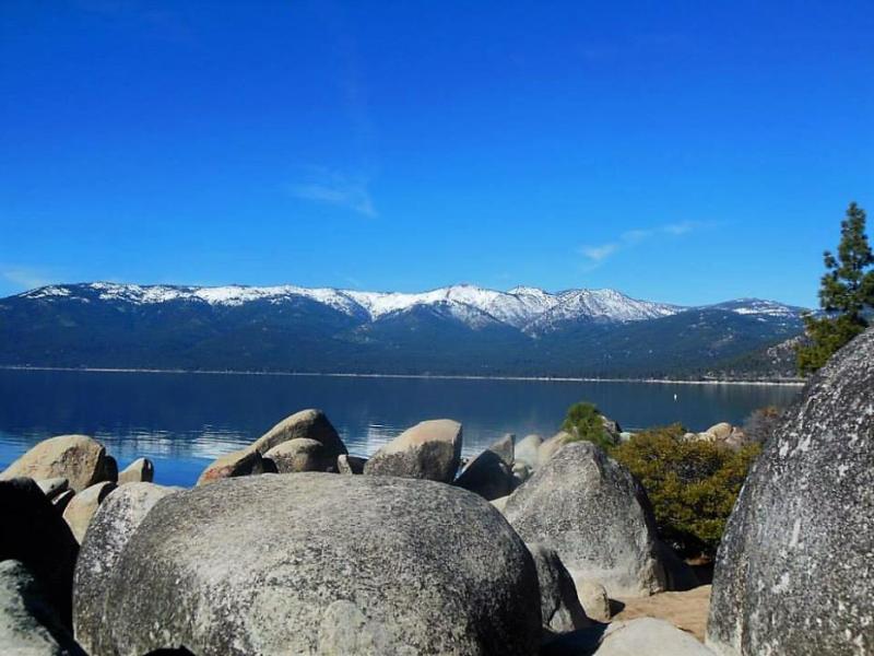 Photo by Lisa Fisher. North shore Lake Tahoe as seen from Sand Harbor State Park.