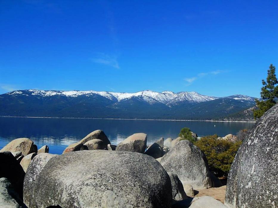 Photo by Lisa Fisher. North shore Lake Tahoe as seen from Sand Harbor State Park.