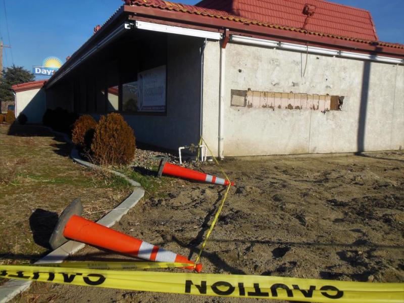 Photo by Brett Fisher. The old Sizzler Building at N. Carson St. and W. Nye Lane.
