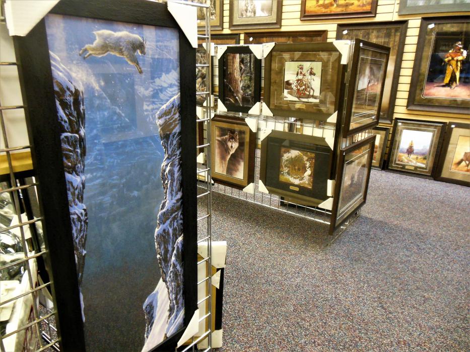 Prints are reproductions of oil paintings.