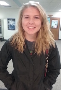 CHIP winner Lu Lu Bohlman selected by CHS teacher Mr. Dain for being a hard worker and turning her work in on time.