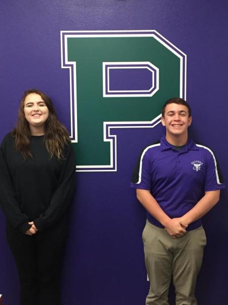 Autumn Rulapaugh and Jeremiah Beauford, PHS Speech and Debate Students
