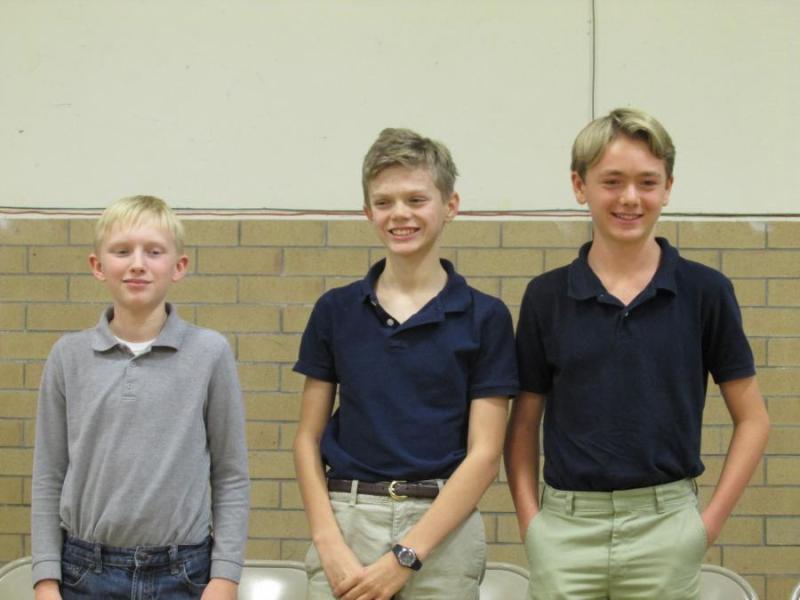 Representatives for the Carson City Spelling Bee