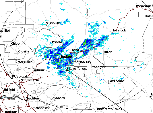 This radar image from the National Weather Service is from 11:48 a.m. Monday.