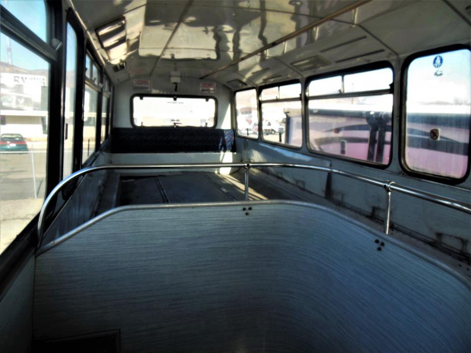 Upper deck of The Bus Boy with room for more than 30 diners.