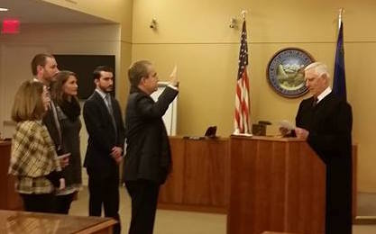 Mayor Bob Crowell was sworn in Tuesday. Photo courtesy of Carson City Manager's Office.