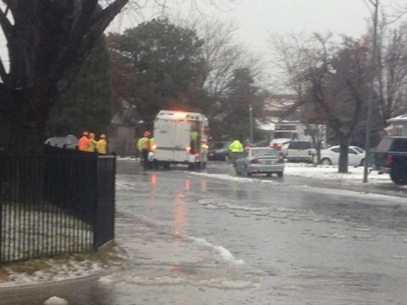 Flooding captured at East Nye. Photo courtesy of Eric Reimann