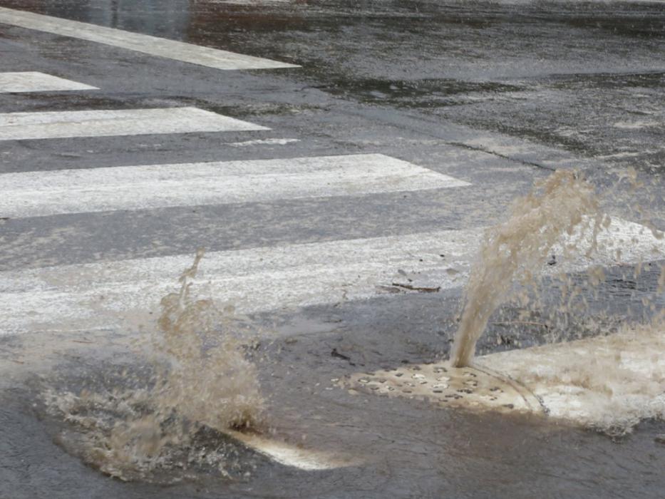 Water running underneath King Street. Photo courtesy of Elaine Quilici.