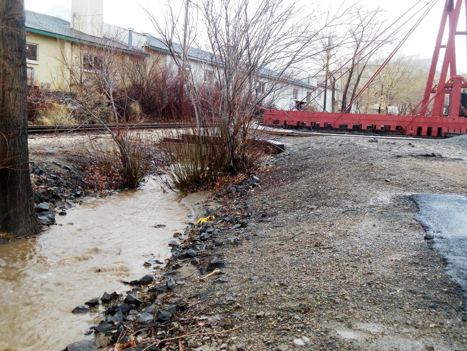 Photos by Brett Fisher. Culvert next to the south side tracks at the NSRM.