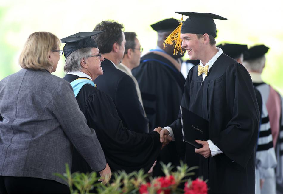 Jump Start graduates receive their diplomas at the 45th WNC commencement in Carson City.