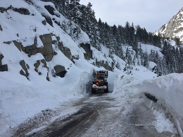 Highway 89 at Emerald Bay to remain closed this week due to heavy snowfall, debris on roadway.