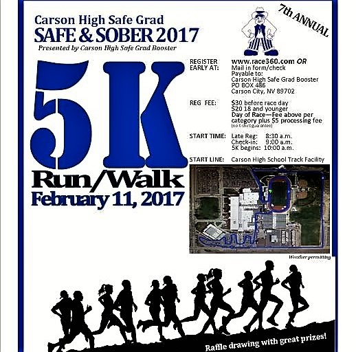 CHS Safe and Sober 5K Run/Walk flier.