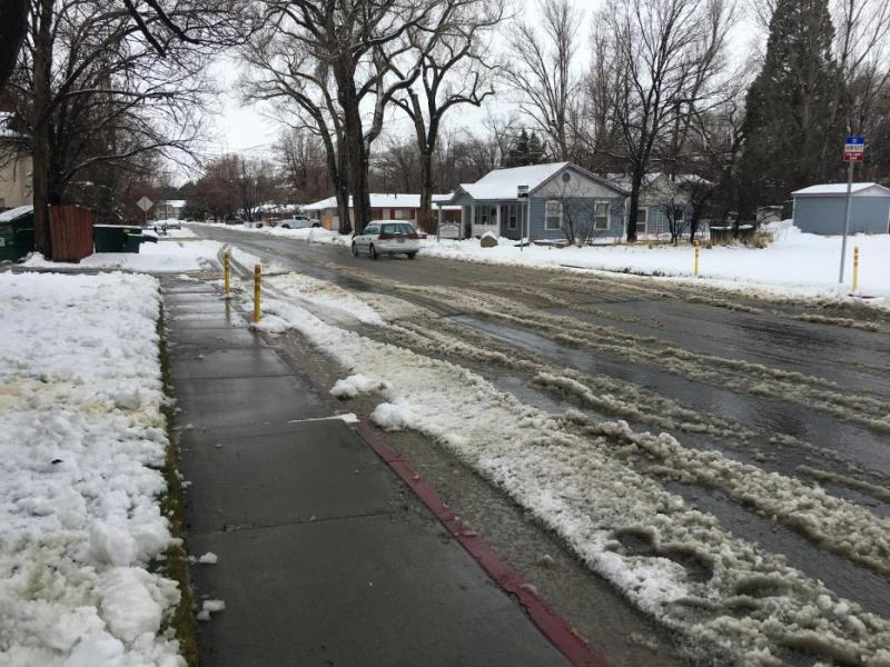 The weather service downgraded a Winter Storm Warning to a Winter Weather Advisory.