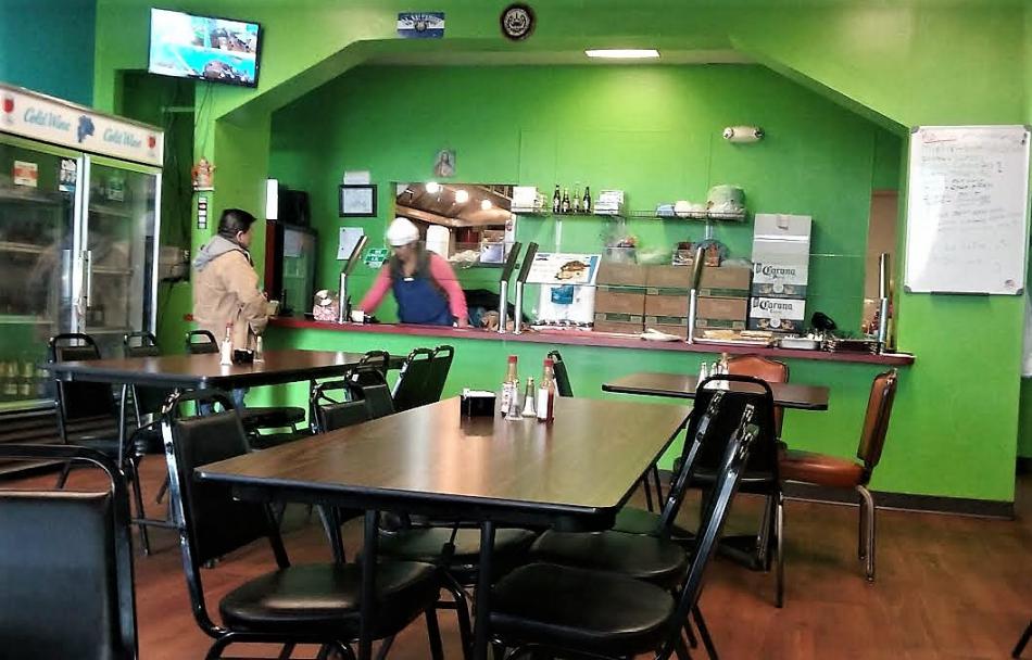 Photo by Brett Fisher. Front counter and dining room at La Santaneca.