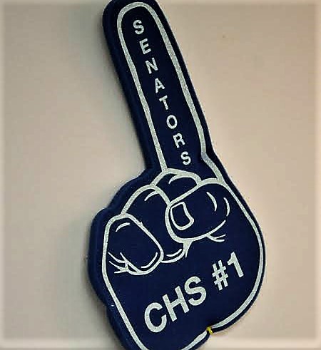 CHS No. 1 giant foam finger.