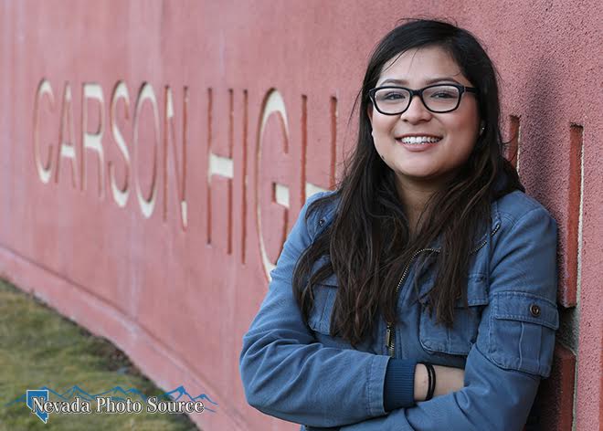 Photos by Cathleen Allison/Nevada Photo Source. Diana Alonso, 17, a CHS senior.