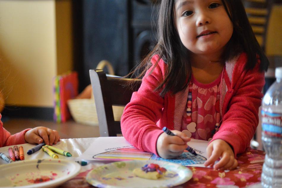 Sadie Edmondson, 4, at Genoa Coffee and Candy Co.