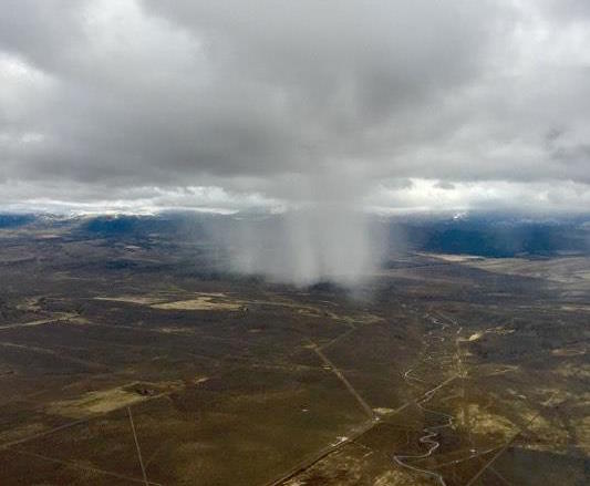 This photo was taken in an airplane over Carson Valley on Saturday by Kim Nehrboss-Allen