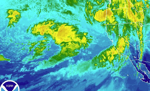 NOAA radar as of Thursday around noon. The largest of the arriving storm systems looks to be late Sunday night through Tuesday.