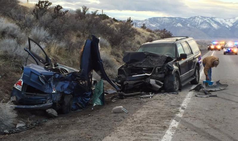 A 69-year-old Reno man has been identified in Wednesday's fatal crash on Highway 395 in Douglas County. NHP photo