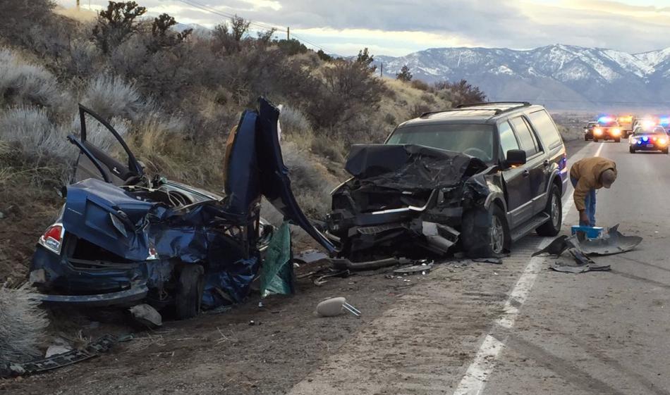 A 69-year-old Reno man has been identified in Wednesday's fatal crash on Highway 395 in Douglas County. NHP photo