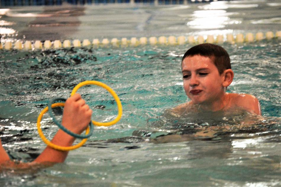 Photos by Brett Fisher. Sam Chenin, 12, in the pool at the Carson City Aquatic Facility.