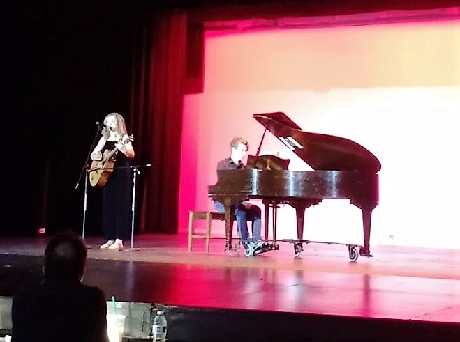 Juliet Favero and Jacob Wolz during the CHS Talent Show.