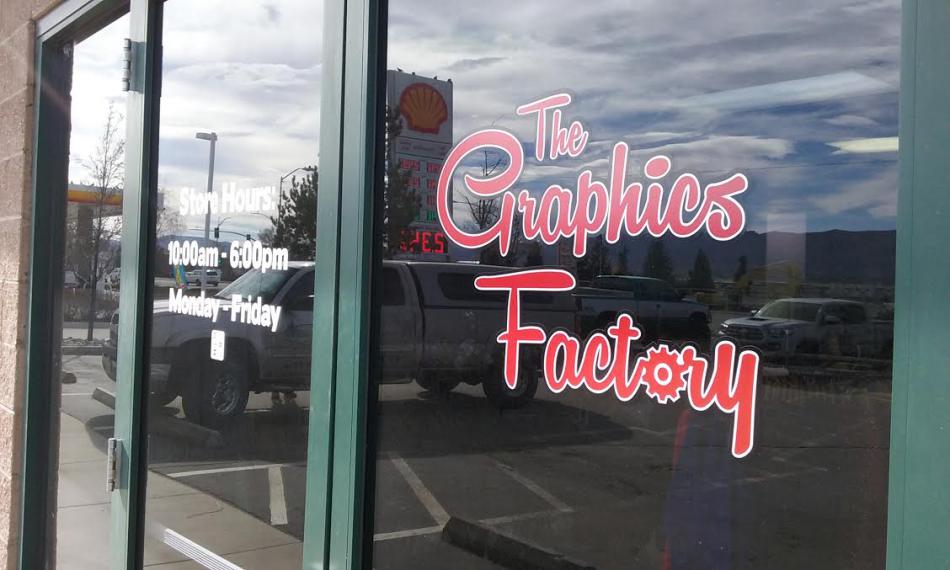 Front door into The Graphics Factory, 1400 S. Carson St.