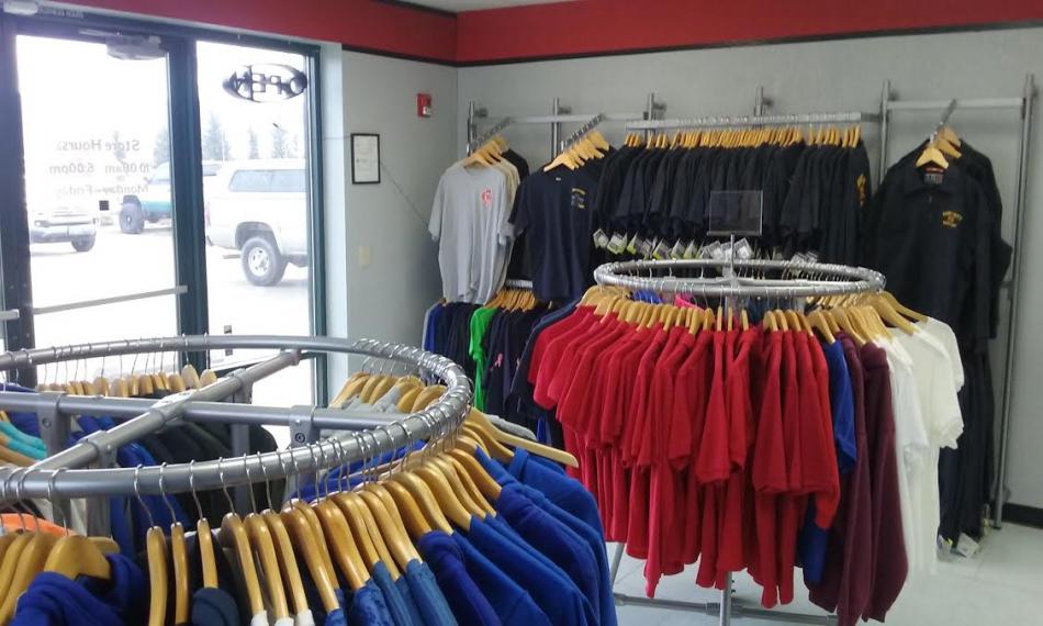 Retail interior of The Graphics Factory, 1400 S. Carson St.