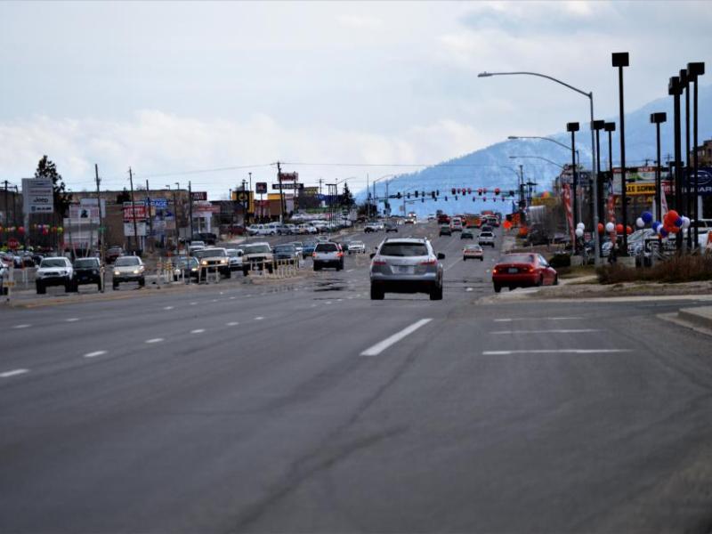 Photos by Brett Fisher. South Carson Street facing south toward Koontz Lane.