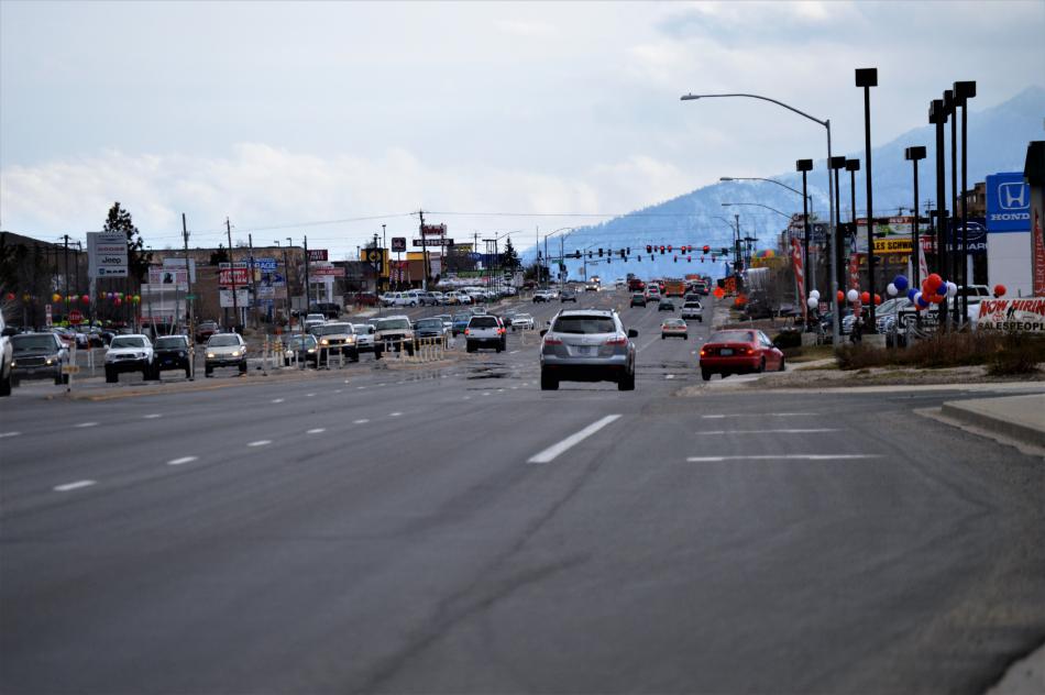 Photos by Brett Fisher. South Carson Street facing south toward Koontz Lane.