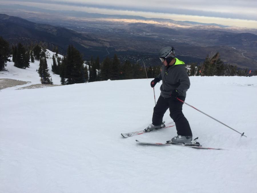 Victor, PHS student, Skis at Mt. Rose