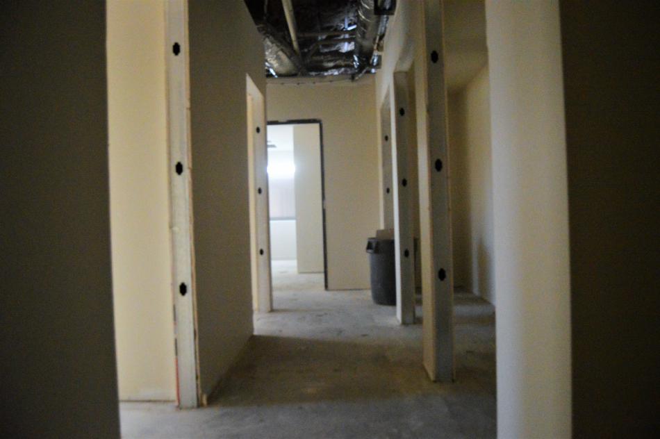 Hallway by the nurses station at the new See Center.