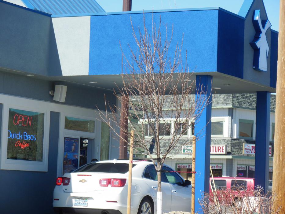 The drive-thru of the new Dutch Bros. Coffee store on E. William St.