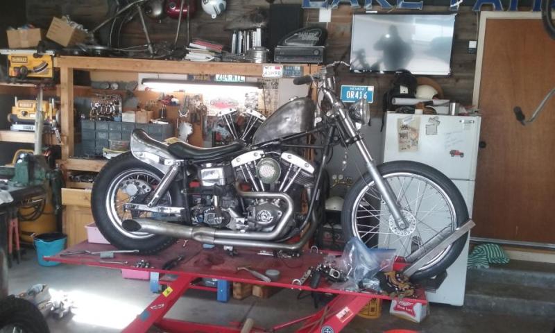 Senior Cole MacDannald is rebuilding a 1979 Knucklehead Harley Davidson.
