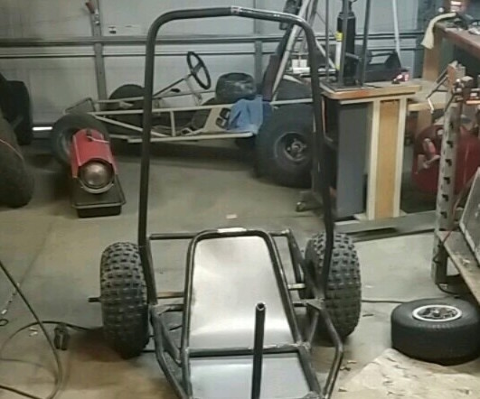 Senior Jordan Smith designed and built a go kart/sand rail.