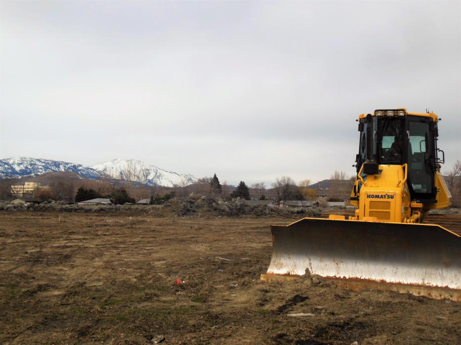 Photo by Brett Fisher. A parcel of land along Little Lane has been cleared for site improvement work on Arbor Villas.