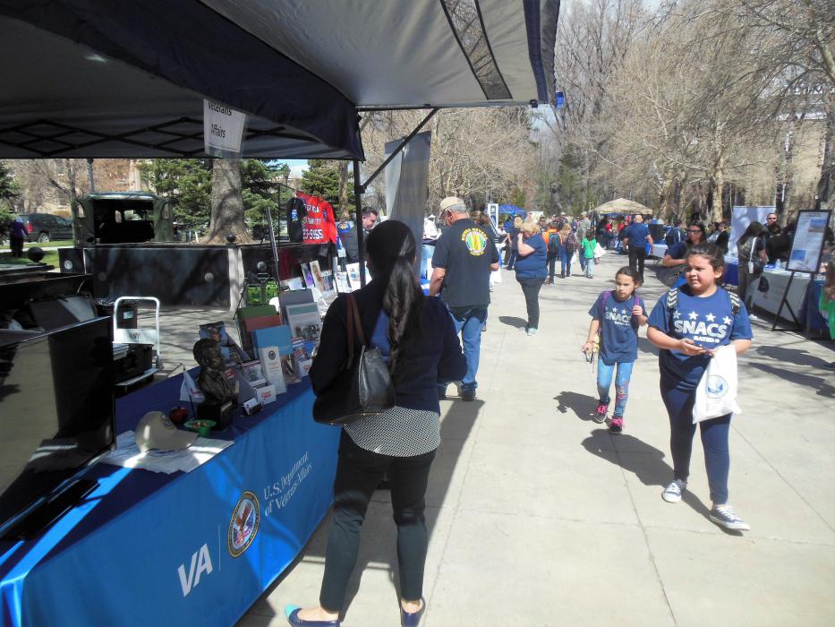 Exhibitors on the Capitol Plaza.