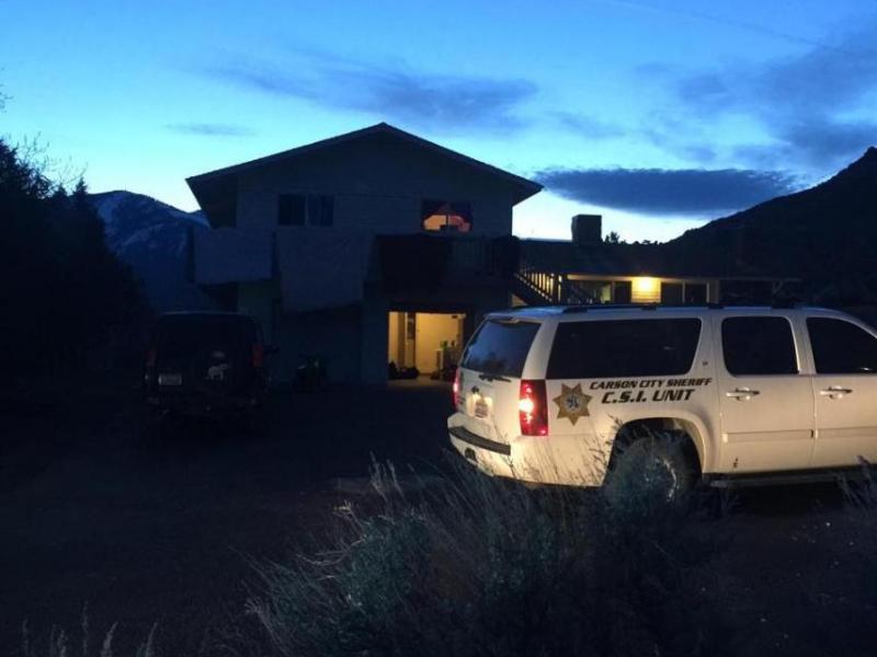 Carson City detectives are at two residences tonight in north Carson City. CCSO photo