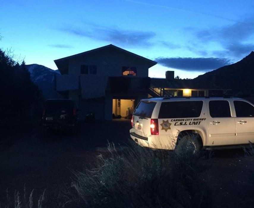 Carson City detectives are at two residences tonight in north Carson City. CCSO photo