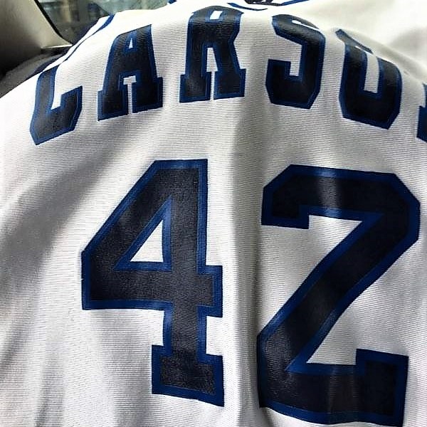 Photos courtesy Daniel Kimm. Amy Kimm wore a No. 42 jersey like this one for CHS in the eighties.