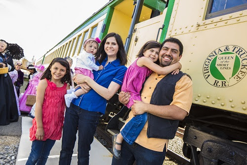 Families and groups can experience historic V&T Railroad steam engines with discounted packages. Photo courtesy Jeff Dow.