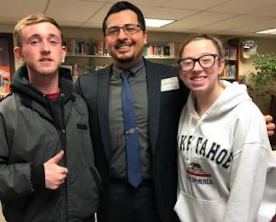 Pioneer High School Students, Nick F. and Beth C.